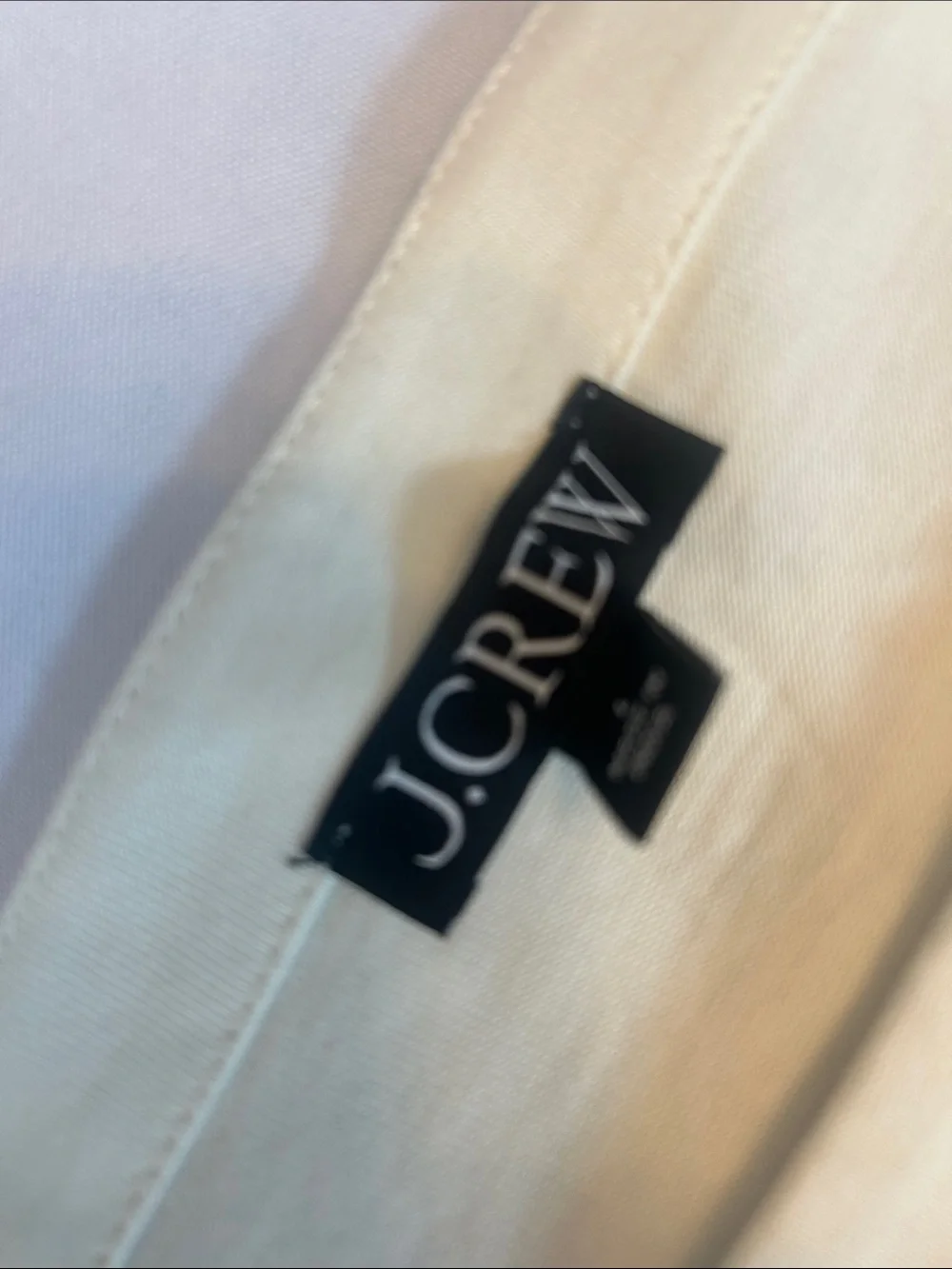 J. Crew Cream and Navy Striped Long-Sleeve Tee with Red SKI Appliqué